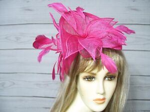 Pink Kentucky Derby Fascinator Hat, Easter Hat, Wedding Fascinator, Tea Party