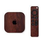 Mahogany Wood Skin for Apple Tv & Remote Protective Wrap Vinyl Cover Sticker