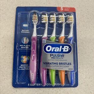 Oral-B Pulsar Pro-Health Battery Powered Toothbrush SOFT Bristle 5-pack