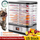 8/5 Trays Food Dehydrator Machine Meat Beef Jerky Maker Fruit Dryer Kitchen Home