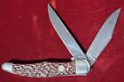 Boker Tree Brand 2020 Hunter Brown Handle Two Blade Knife Made in Germany
