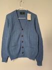 NWT Vtg Jantzen Country Squire Knit Wool Blend Cardigan Sweater sz S USA made