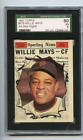 1961 Topps Willie Mays San Francisco Giants AS #579  🚀😳💥 SGC Graded 5