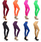 Women's Cotton Soft Solid Color Stretch Leggings Yoga Pants One Size 0 to 10
