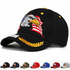 Men Eagle USA Flag Baseball Cap Embroidered American Animal Hat Activity Sun Cap