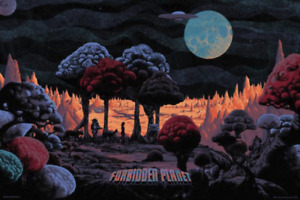 Forbidden Planet - Kilian Eng - 2015 screen print, numbered