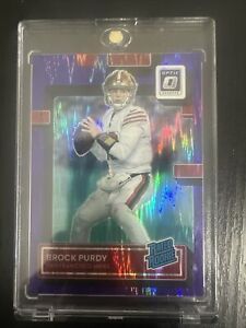 New Listing2022 Donruss Optic Brock Purdy Rated Rookie Purple Shock Prizm 49ers RC #277🔥🔥