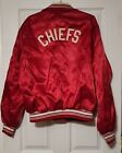 KC CHIEFS RED SATIN BOMBER JACKET MADE IN KANSAS BY SWINGSTER XL COLLECTIBLE