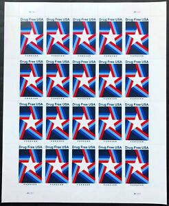 New ListingUnited States 2020 Drug Free Postage Booklet Stamps of 20 MNH