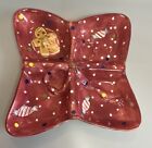 Laurie Gates Christmas Treat Gingerbread Holiday Divided Candy Nut Serving Dish