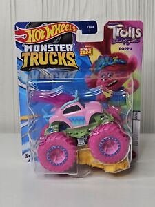 Hot Wheels Monster Truck Trolls Band Together Poppy 1:64 Diecast New For 2024