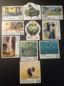 Japan Stamps 2021 Set Of 10 World Of Art Series No.3