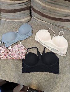 4 lot Victorias Secret 36C Body by Victoria padded no wire pullover bras