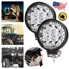 2 x LED Work Light Flood SPOT Lights For Truck Off Road Tractor ATV Round 72W US