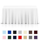 10pk Rectangular Wedding Banquet Polyester Fabric Tablecloth