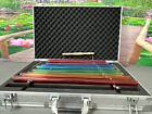 Colored 432Hz Quartz Crystal Singing Harp with mallet and Aluminum alloy box