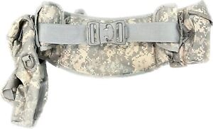 US Military ACU Tactical Molle Waist Belt w/ 2 Pouches!
