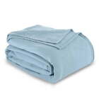Vellux Fleece Blanket King Size Bed Blanket Blue Blanket (108x90 Inches Blue)
