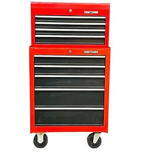 Vintage Craftsman 5-Drawer Roller Cart Tool Box with 4-Drawer Chest