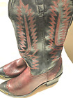 Vintage Acme Cowboy Boots - Mens Sz 10 1/2D Leather With EMBROIDERED STITCHING