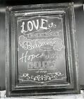 1 Corinthians 13:7 Rustic Chalkboard Style Sign Love Bears All Wedding Decor