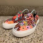 Keds X Rifle Paper Co Womens Size 7.5 Wide Floral Canvas Casual Sneakers Shoes