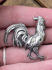 VTG Antique Sterling Silver MEXICO Rooster Chicken BROOCH  SIGNED