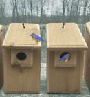 2 Brand New Cedar Bluebird Houses, Natural or Scorched, Many to Choose From