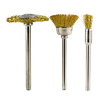 Brass Wire Wheel Cup Pen Brush Mix Set For Dremel Rotary Tool Die Grinder