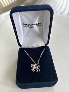 Montana Silversmiths Western Womens Necklace Prancing Horse NC3381
