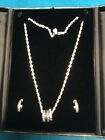 Montana Silversmiths Women's Triple Rings Crystal Shine Necklace & Earrings Set