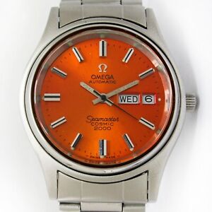 1973s Omega Seamaster Cosmic 2000 38mm Auto D/D Mens  Vintage Steel Watch