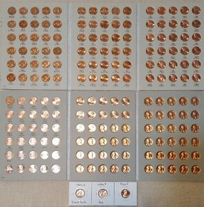 1959-2023 LINCOLN MEMORIAL CENT COLLECTION P D S + BU WHEAT PENNY & PROOF