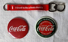 One Coca Cola Card Holder And Bottle Opener, Along With Two Coca Cola Magnets