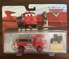 Disney Pixar Cars - Red Fire Truck & Stanley 2 Pack - New 2023