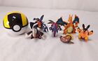 Lot of 6 Pokemon TOMY Figures and Ultra Ball - Charizard, Garchomp & more