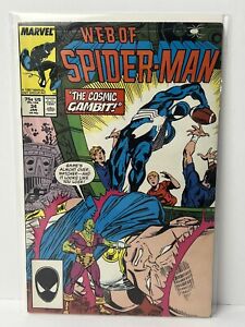 Web Of Spiderman #34 Marvel Comics 1988 Copper Age Boarded, Color