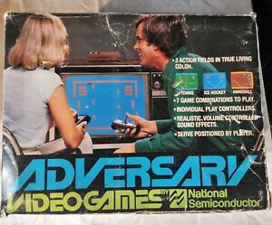 Adversary Game Console w Original Box  National Semiconductor, Complete & Works