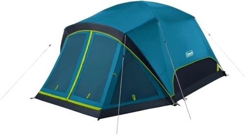 Coleman Skydome Camping Tent with Dark Room Technology and Screened Porch, NEW