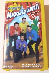 The Wiggles Magical Adventure! A Wiggly Movie VHS Vintage with 16 Songs
