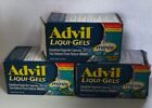 Advil Ibuprofen Liqui-Gels Mini Capsules 200 mg Lot of 3-80 each 10/25+ Dmgd Box