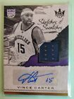 (008) VINCE CARTER AUTO JERSEY PATCH /169 2017-18 PANINI COURT KINGS Sketches