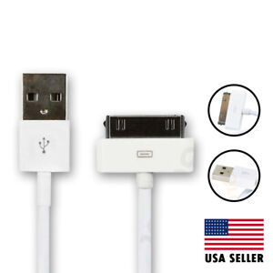 30 Pin USB Data Sync Cable Charger for iPhone 4 4G 4S 3GS iPod Nano iPad 1/2/3