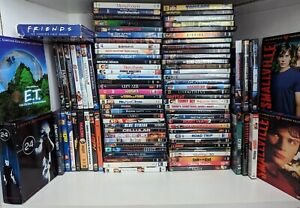 Lot of 90+  Adult DVD's Movies Action Comedy Romance Horror Thriller TV Series