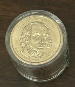 James Madison Presidential Dollars sealed Danbury Mint Roll NO RESERVE