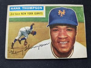 1956 Topps Baseball Card # 199 Hank Thompson - New York Giants (P)