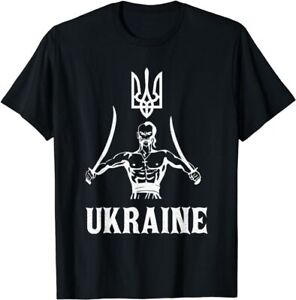 NEW LIMITED Ukraine Ukrainians Ukrainian Kiev Trysub Flag T-Shirt Size S-5XL