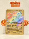 Celebi&Venusaur GX Rainbow Gold Metal Pokémon Card Fan Art/Collectible/Gift