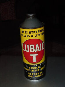 LUBAID T Vintage Cone Top Advertising 1Pint Tin. EMPTY