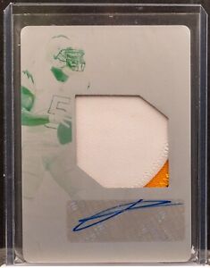 Josh Palmer 2021 Panini Limited Printing Plate Rookie Patch Auto RC 1/1 Chargers